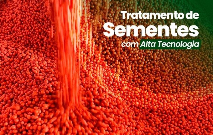 O tratamento de sementes na Técnica Rural é realizado com máquinas de última geração, garantindo um alto potencial de rendimento.